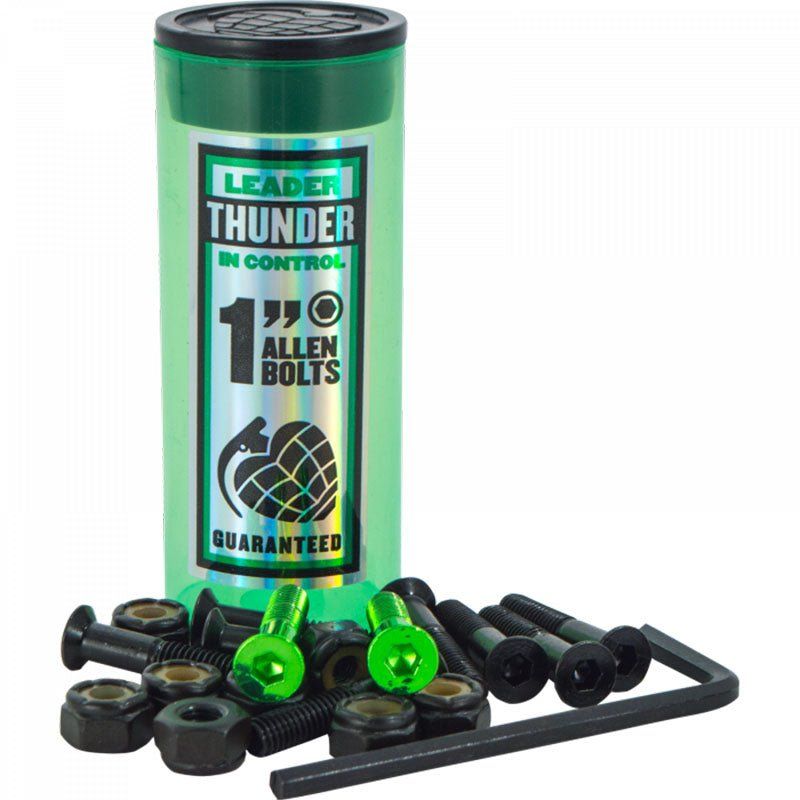 Thunder 1" Allen Green Skateboard Hardware 1 Set 5150 Skate Shop