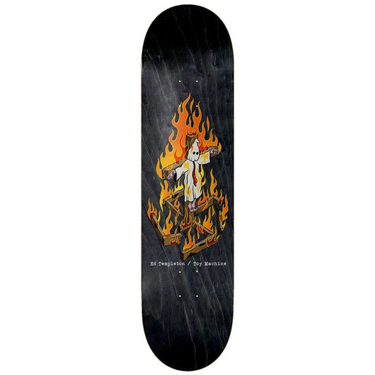 Toy Machine 8.25" ED TEMPLETON CHARRED CROSS Skateboard Deck 5150 Skate Shop