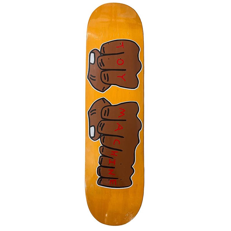 Toy Machine 8.0" x 31.63" Fists ORANGE Skateboard Deck