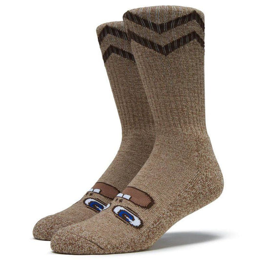 Toy Machine BETARD CREW Heather Brown Socks 1pr 5150 Skate Shop