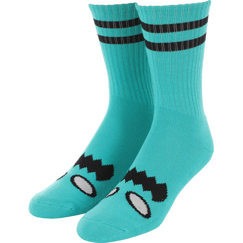 Toy Machine Monster Face TURQ, Crew Socks 1pr