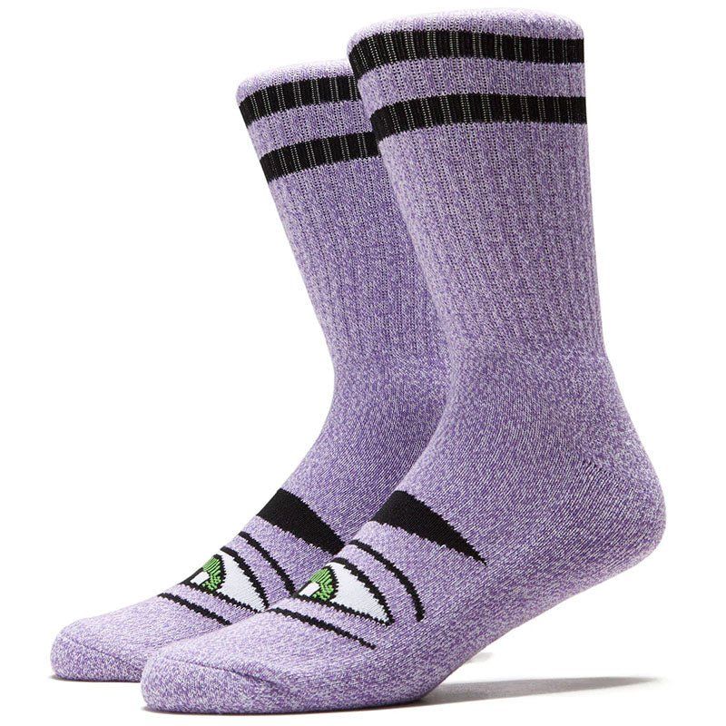 Toy Machine Heather Sect Eye Purple Socks 1pr 5150 Skate Shop