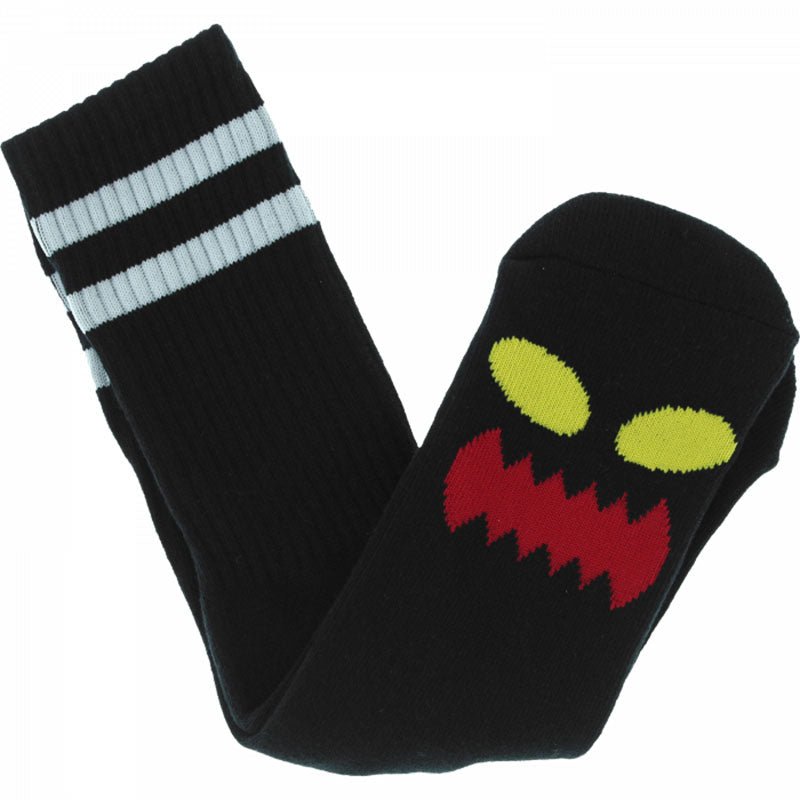 Toy Machine Monster Face Black Crew Socks 1pr