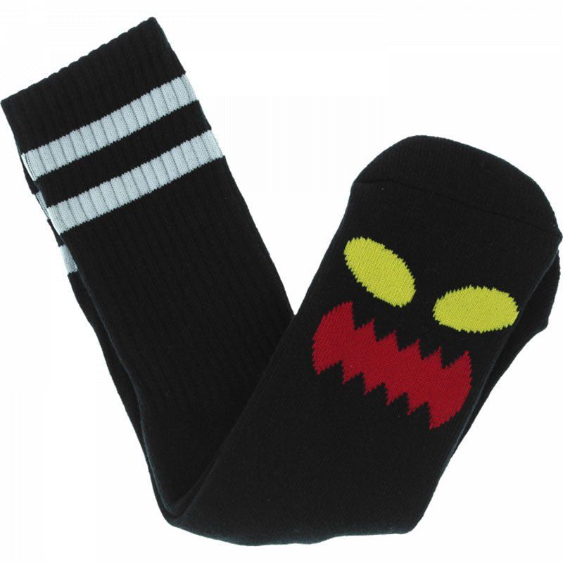 Toy Machine Monster Face Black Crew Socks 1pr 5150 Skate Shop