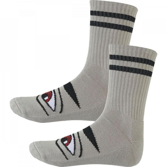 Toy Machine Sect Eye Grey Crew Socks 1pr 5150 Skate Shop