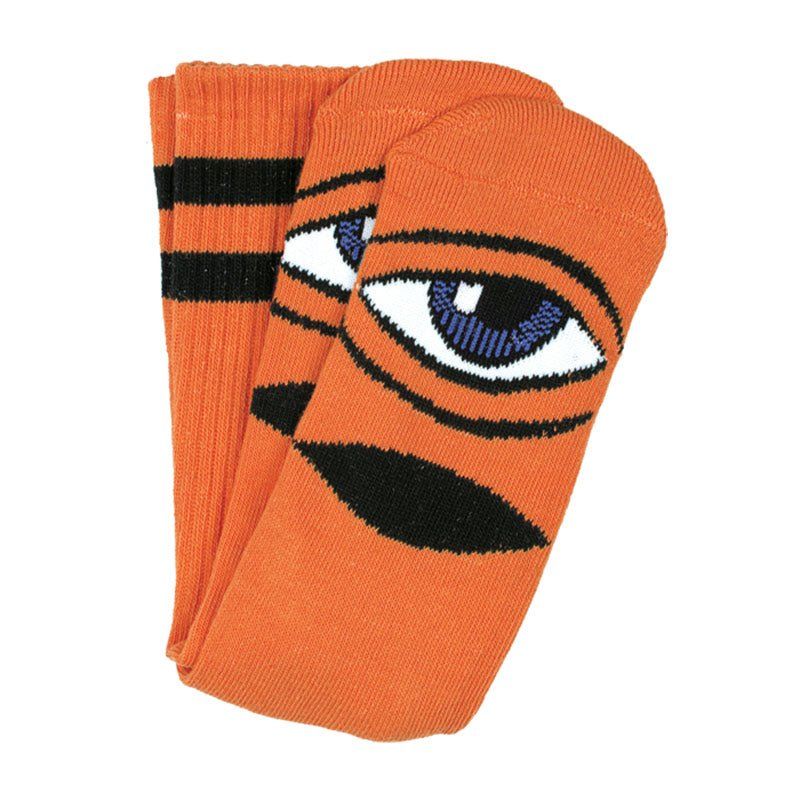 Toy Machine Sect Eye Orange Crew Socks 1pr 5150 Skate Shop