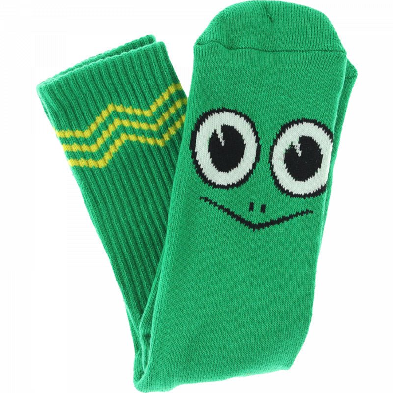 Toy Machine Turtle Boy Green Crew Socks 1pr