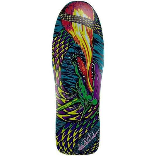 Tracker Deck 10.625" x 31.75" TURQUOISE STAIN Lester Kasai Fireball Skateboard Deck 5150 Skate Shop
