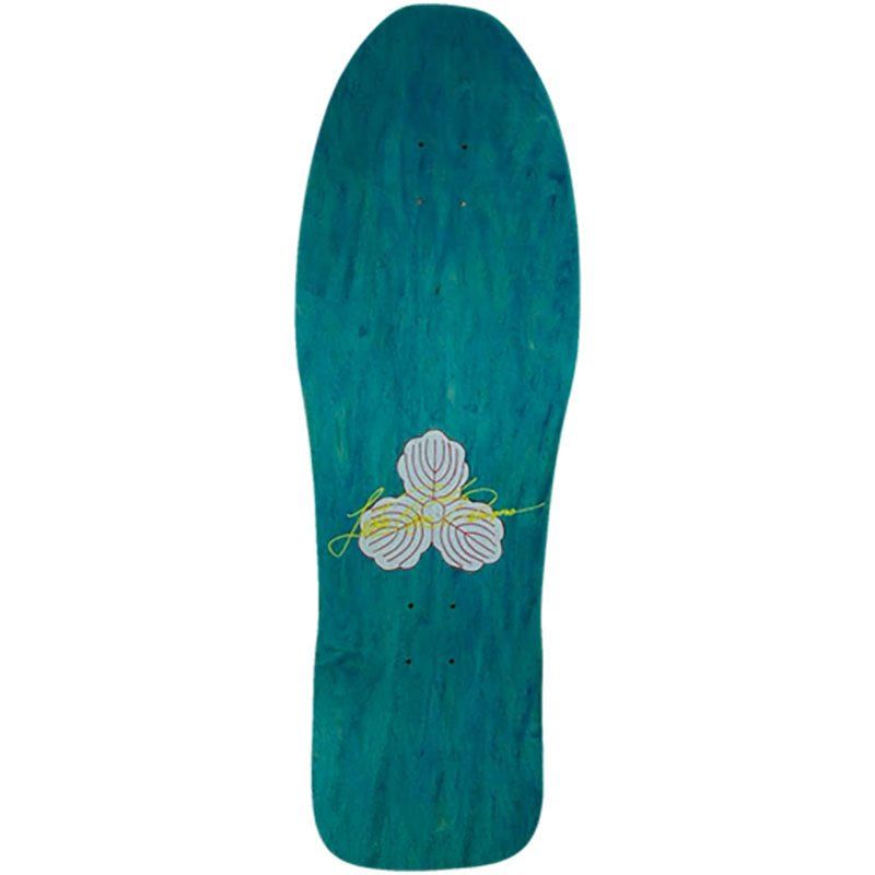 Tracker Deck 10.625" x 31.75" TURQUOISE STAIN Lester Kasai Fireball Skateboard Deck 5150 Skate Shop