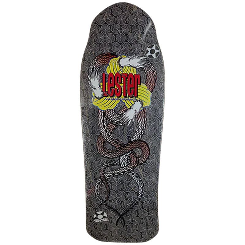 Tracker Deck 10.5" x 30.625" BLACK STAIN Lester Kasai Twin Dragon Skateboard Deck (On The Way)