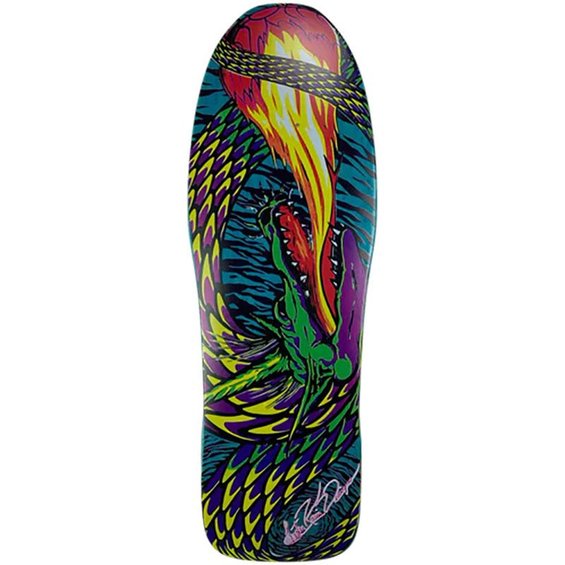 Tracker Deck 10.625" x 31.75" TURQUOISE STAIN Lester Kasai Fireball Skateboard Deck (On The Way)