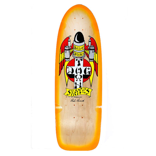 Dogtown Bob Biniak OG 70's Classic Deck 9.53" x 30.308" Natural Veneer W/Transparent Florescent Orange Fade