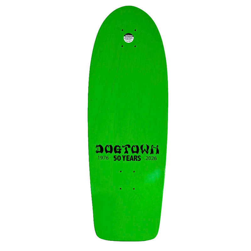 Dogtown Bull Dog OG 70s Classic Deck 10" x 29.622" Fluorescent Yellow/Green Flake