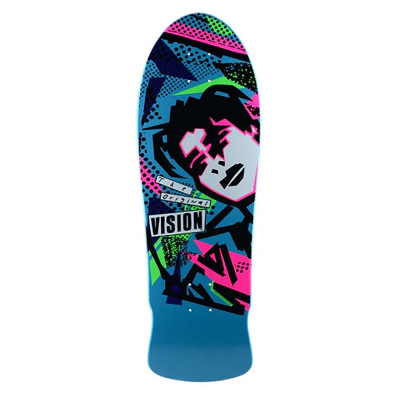 Vision 10" x 30" Original MG (BLUE/PINK DIP) Skateboard Deck - 5150 Skate Shop