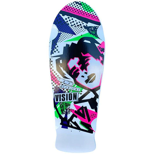 Vision 10" x 30" Original MG Special Colorway's Limited WHITE DIP Skateboard Deck 5150 Skate Shop