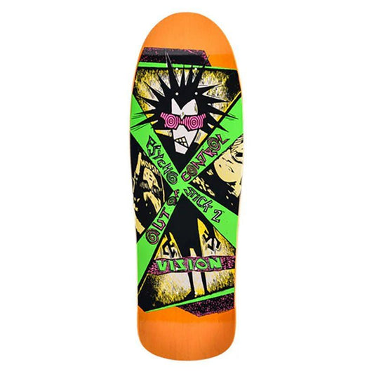 Vision 10"x 31.75" Psycho Stick 2 (ORANGE STAIN) Skateboard Deck 5150 Skate Shop