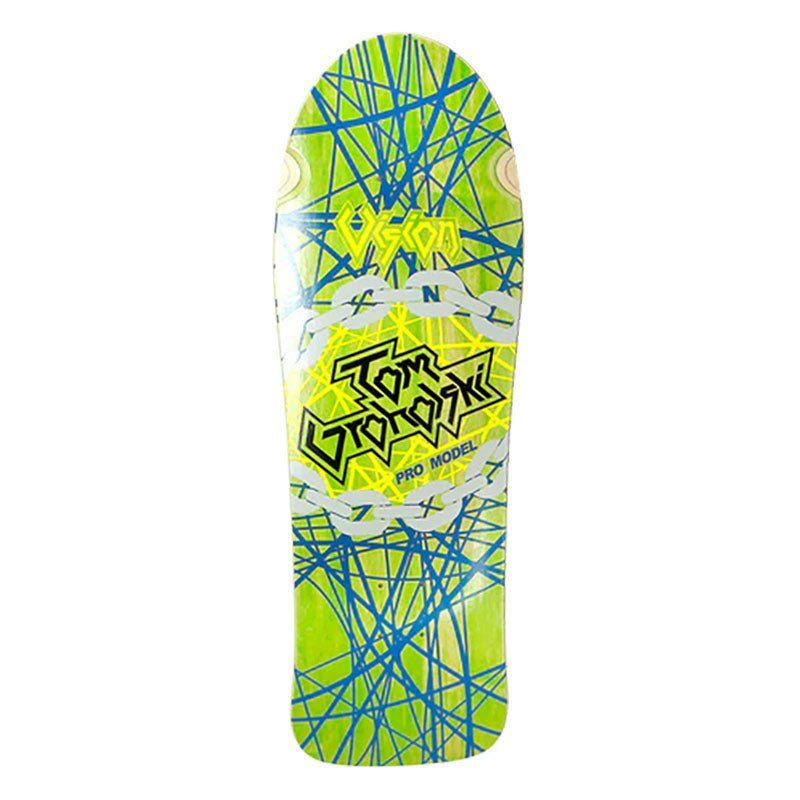 Vision 29.75" x 9.75" Groholski Heavy Metal (LIME STAIN) Skateboard Deck 5150 Skate Shop
