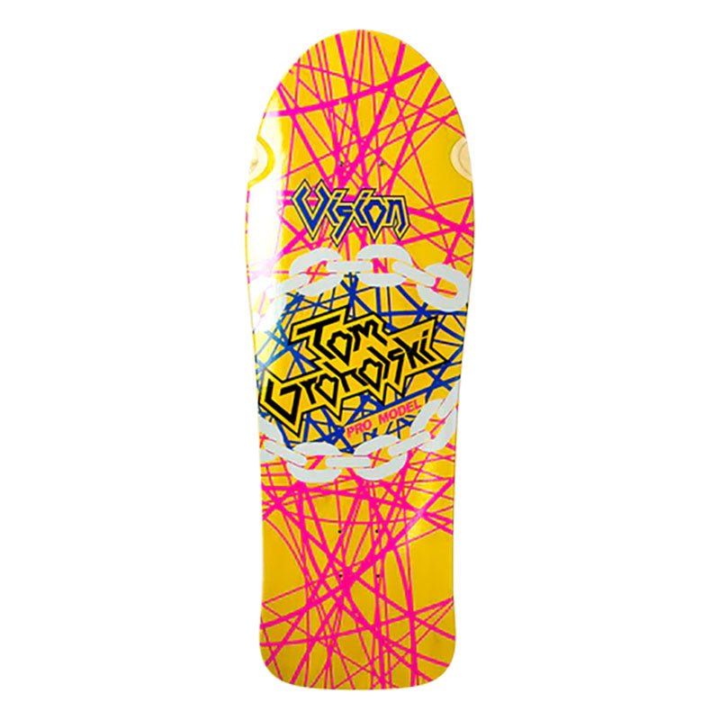 Vision 29.75" x 9.75" Groholski Heavy Metal (YELLOW STAIN) Skateboard Deck 5150 Skate Shop