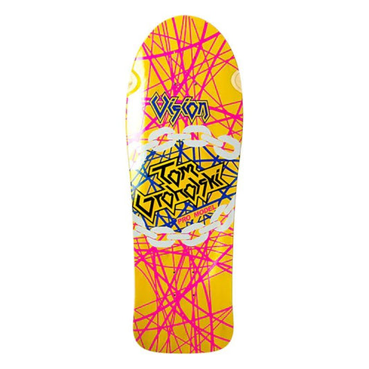 Vision 29.75" x 9.75" Groholski Heavy Metal (YELLOW STAIN) Skateboard Deck 5150 Skate Shop