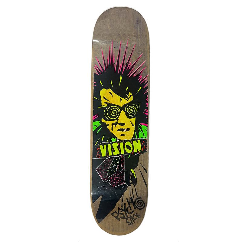 Vision 7.5" NOS OFFICIAL VISION HAND SCREENED Grown Stain Skateboard Deck 5150 Skate Shop
