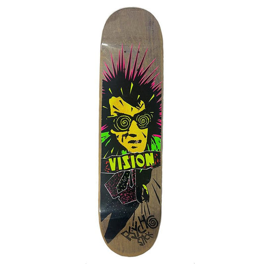 Vision 7.5" NOS OFFICIAL VISION HAND SCREENED Grown Stain Skateboard Deck 5150 Skate Shop