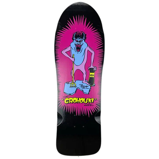 Vision 9.5" x 29.5" BLACK DIP Groholski Jersey Devil Skateboard Deck 5150 Skate Shop