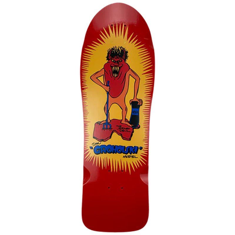 Vision 9.5" x 29.5" RED DIP Groholski Jersey Devil Skateboard Deck 5150 Skate Shop