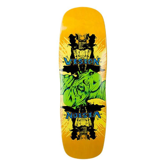 Vision 9.5" x 32.5" Double Vision YELLOW STAIN Skateboard Deck 5150 Skate Shop