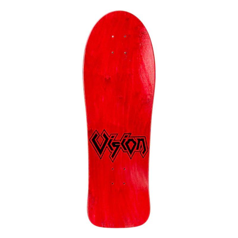 Vision  9.75" x 29.75" Groholski Heavy Metal (RED STAIN) Skateboard Deck 5150 Skate Shop