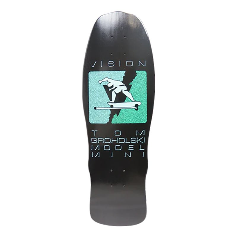 Vision 9.5" x 29.125" Groholski Hurricane Mini Black Dip Skateboard Deck