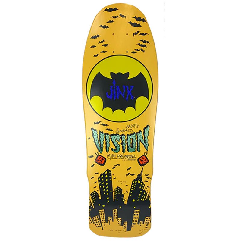 Vision 9.5" x 29.5" Jinx Mini (YELLOW DIP) Skateboard Deck - 5150 Skate Shop