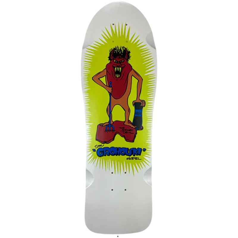 Vision 9.5" x 29.5" WHITE DIP Groholski Jersey Devil Skateboard Deck (On The Way)