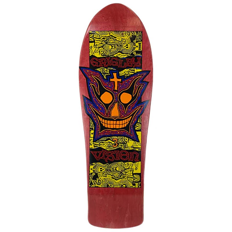 Vision 9.75" x 31" Grigley 3 (RED STAIN) Stain Skateboard Deck - 5150 Skate Shop