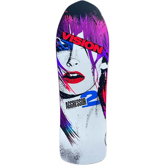 Vision Aggressor 2 Limited Pink Foil Color Way 10.25"x30.5" Skateboard Deck 5150 Skate Shop