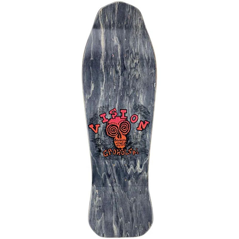 Vision Groholski Skeleton Limited Two Tone Red/Yellow Stain Deck - 10.25"x30" 5150 Skate Shop