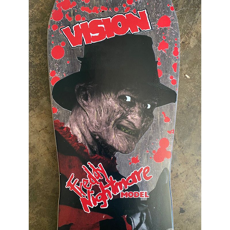 Vision Joker Freddy Nightmare Reissue Deck - Black Stain - 10" x 30.5" 5150 Skate Shop