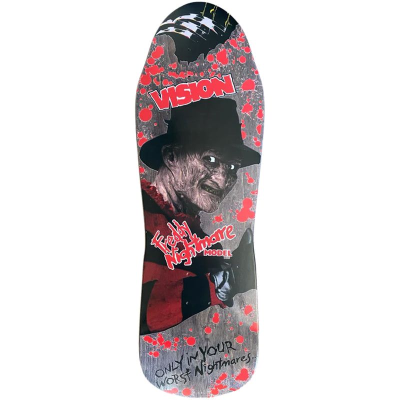Vision Joker Freddy Nightmare Reissue Deck - Black Stain - 10" x 30.5" 5150 Skate Shop