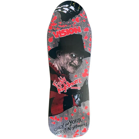 Vision Joker Freddy Nightmare Reissue Deck - Black Stain - 10" x 30.5" 5150 Skate Shop