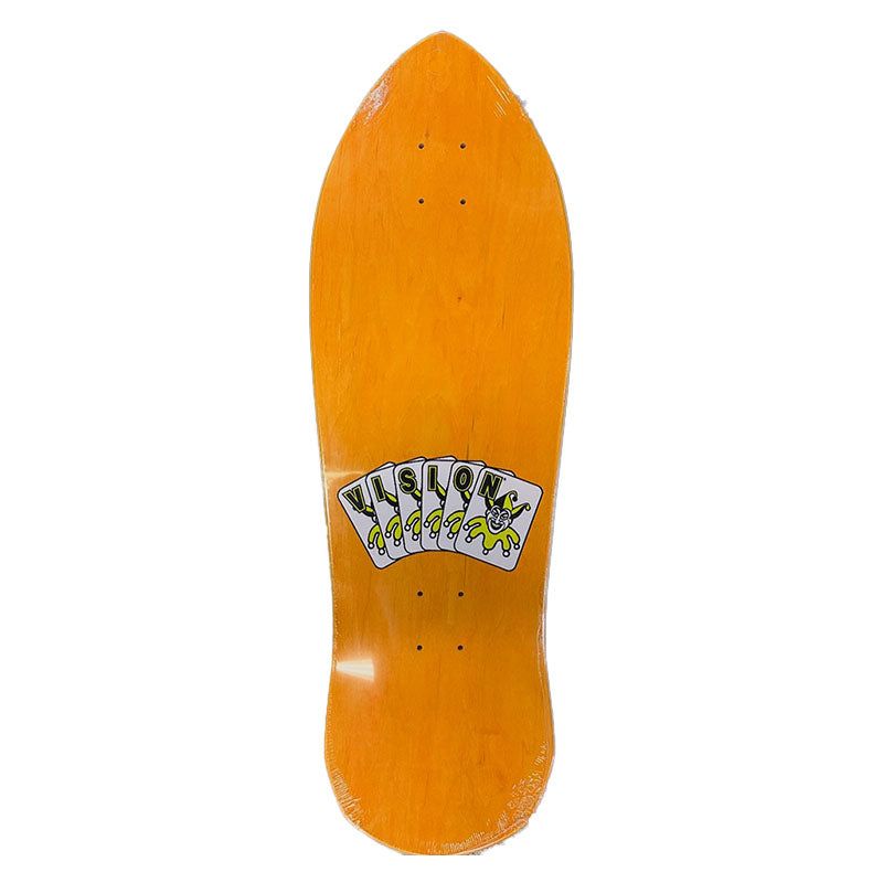 Vision Joker Freddy Nightmare Reissue Deck - Orange Stain - 10" x 30.5" NEXT WEEK 5150 Skate Shop