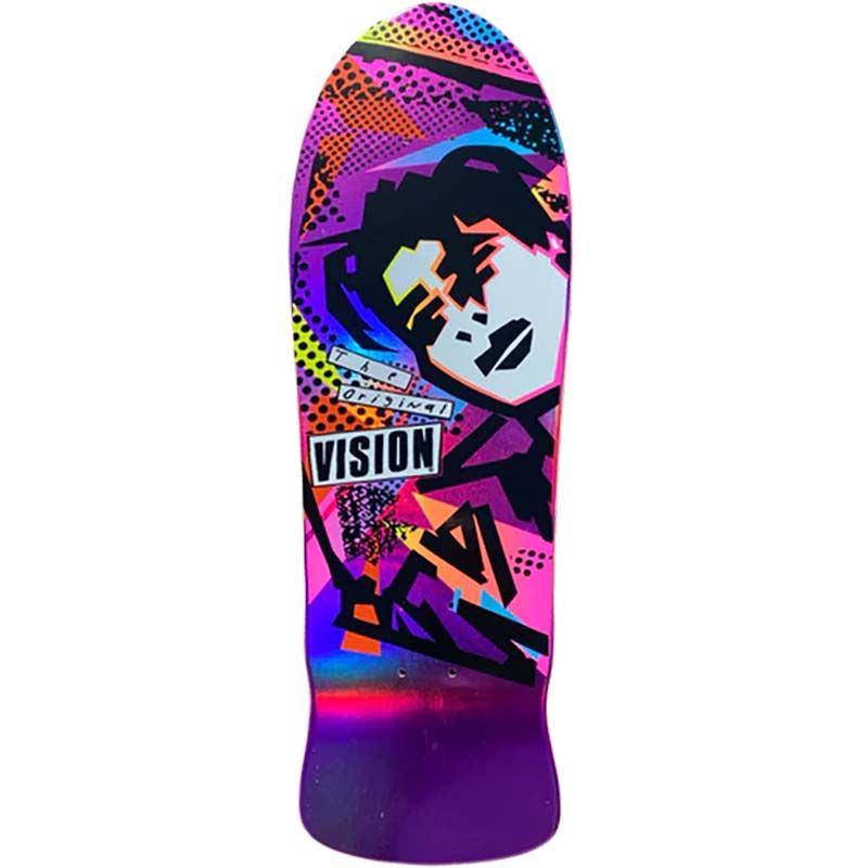 Vision Original MG Limited Pink Foil Color Way 10" x 30" Skateboard Deck 5150 Skate Shop