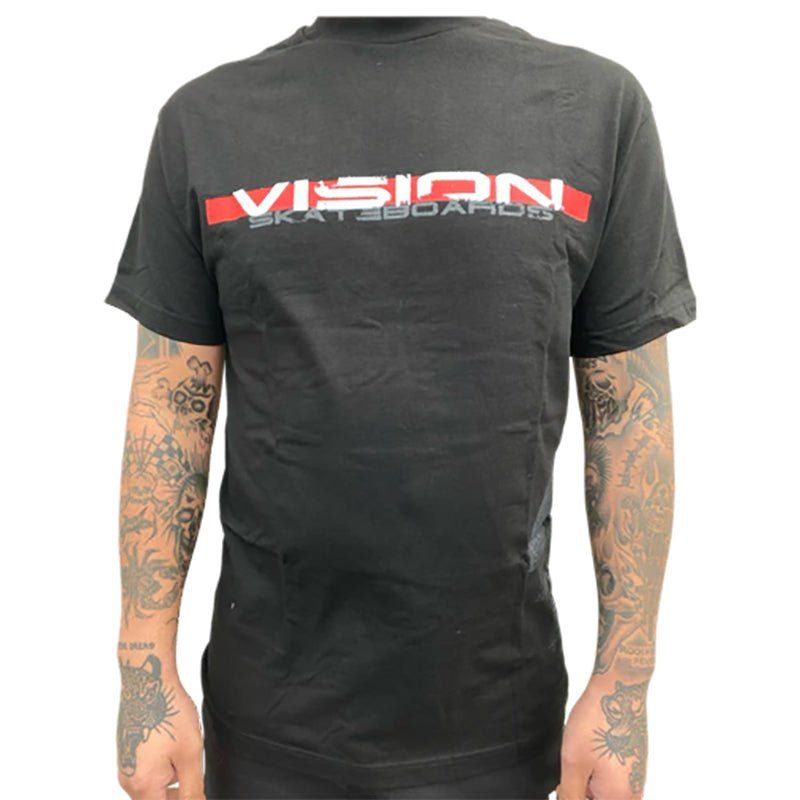 Vision Streetwear- OG Rough Tech Men's BLACK T-Shirt 5150 Skate Shop