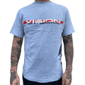 Vision Streetwear - OG Rough Tech Men's GRAY T-Shirt