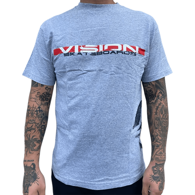 Vision Streetwear - OG Rough Tech Men's GRAY T-Shirt
