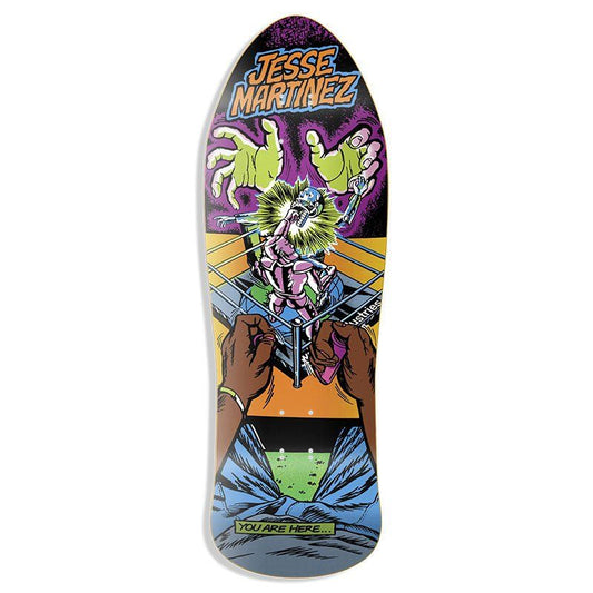 World Industries 10.126" x 31.0" Jesse Martinez Rock'em Sock'em Skateboard Deck 5150 Skate Shop