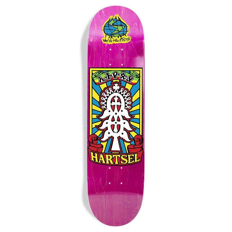 World Industries 8.25" x 32.0" PINK STAIN Jeff Hartsel Yout Model Popsicle Skateboard Deck 5150 Skate Shop