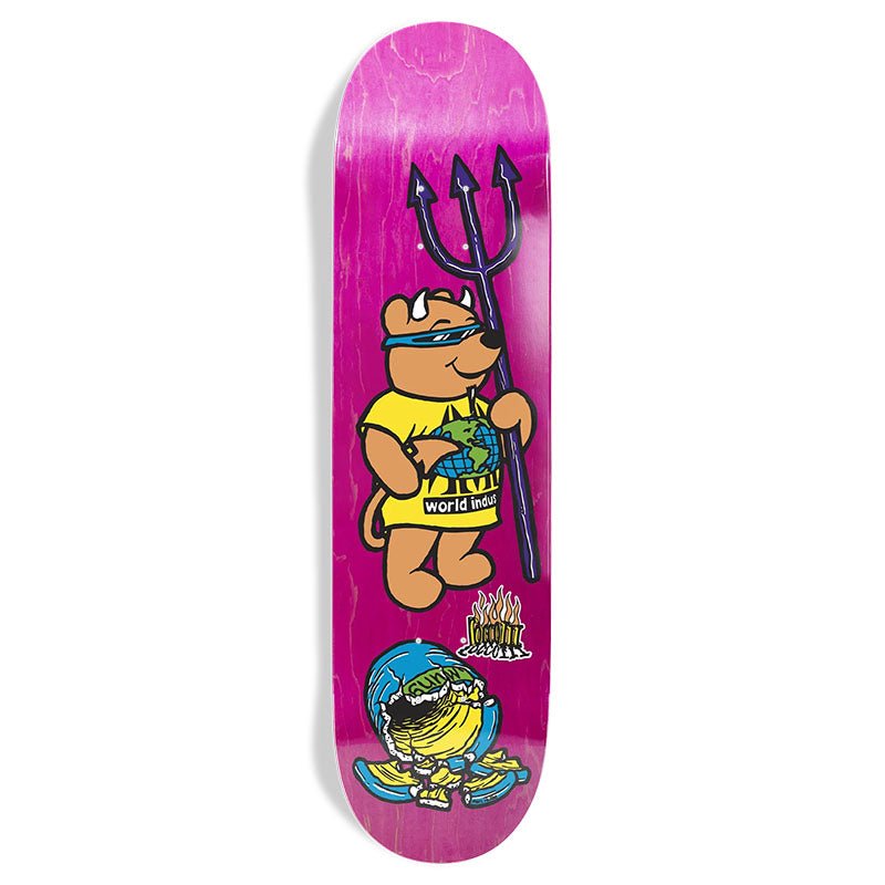 World Industries 9.0" x 32.1" PINK STAIN Steve Rocco III Popsicle Skateboard Deck