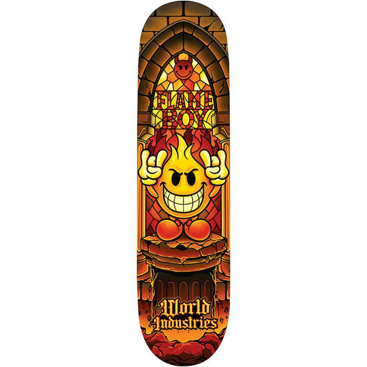 World Industries FLAME BOY STAINED GLASS Skateboard Deck 5150 Skate Shop