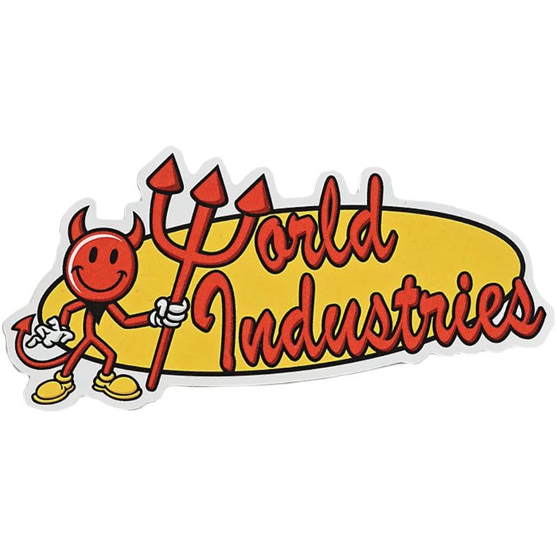World Industries  OVAL LOGO DIE CUT STICKER SINGLE 5150 Skate Shop