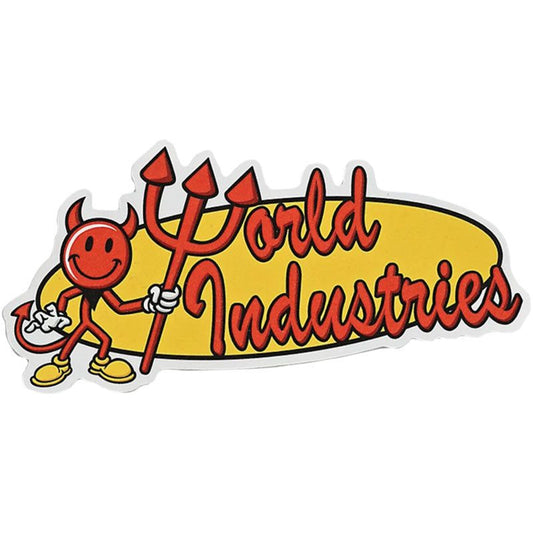 World Industries  OVAL LOGO DIE CUT STICKER SINGLE 5150 Skate Shop