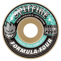 Spitfire F4 54mm 97a CONICAL FULL WHT W/TURQ Skateboard Wheels 4pk